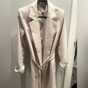 H&M Light Khaki Trench Coat